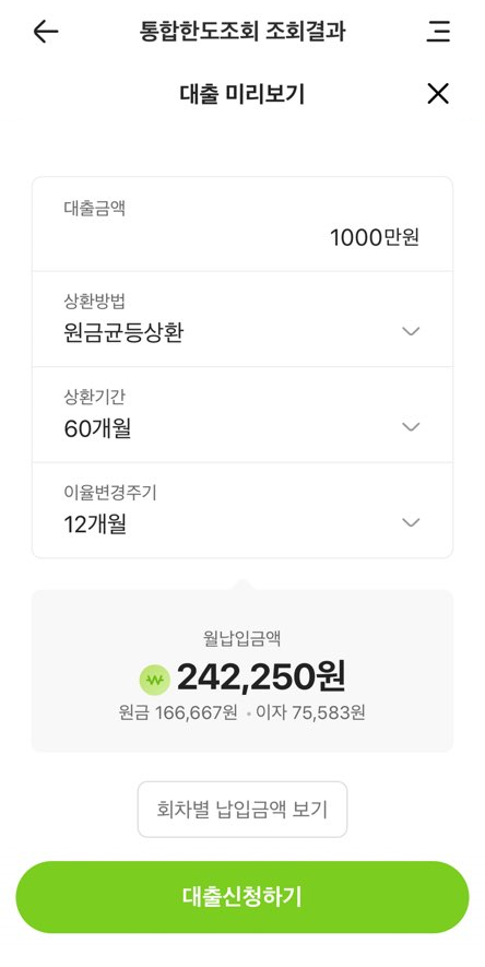 대출 미리보기